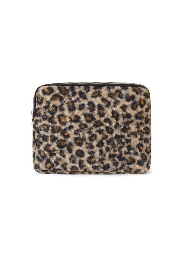 Laptophoes met Luipaardprint – 13/14 inch