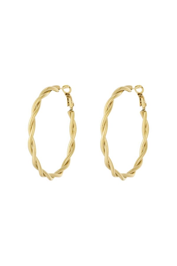Twisted hoops earrings M