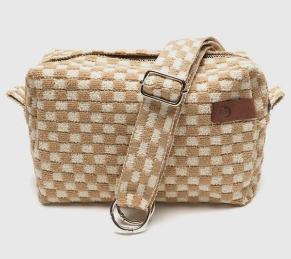 MEGAN 02 Geblokt Beige/Wit