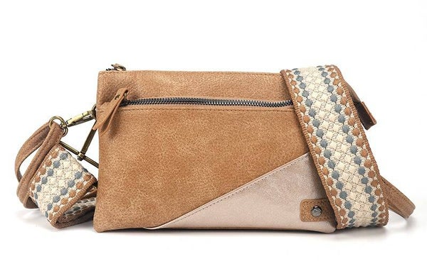 CAMEL SCHOUDERTASJE CROSSBODY NAPOLI NEW
