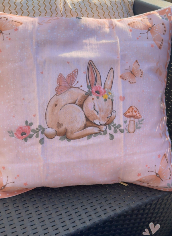 Taie Oreiller Coussin Lapin