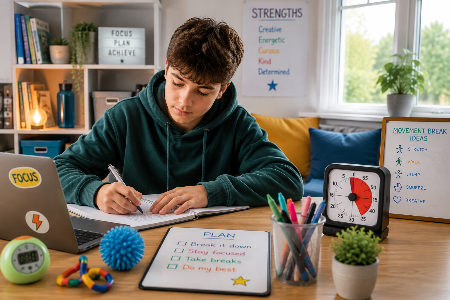 ADHD support helping learners engage positively with education.