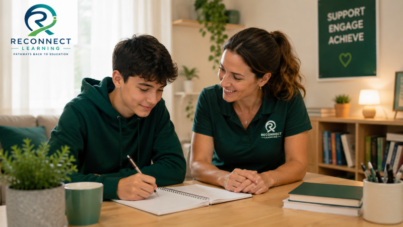 EBSNA support helping a young person re-engage with education in a safe and supportive environment.