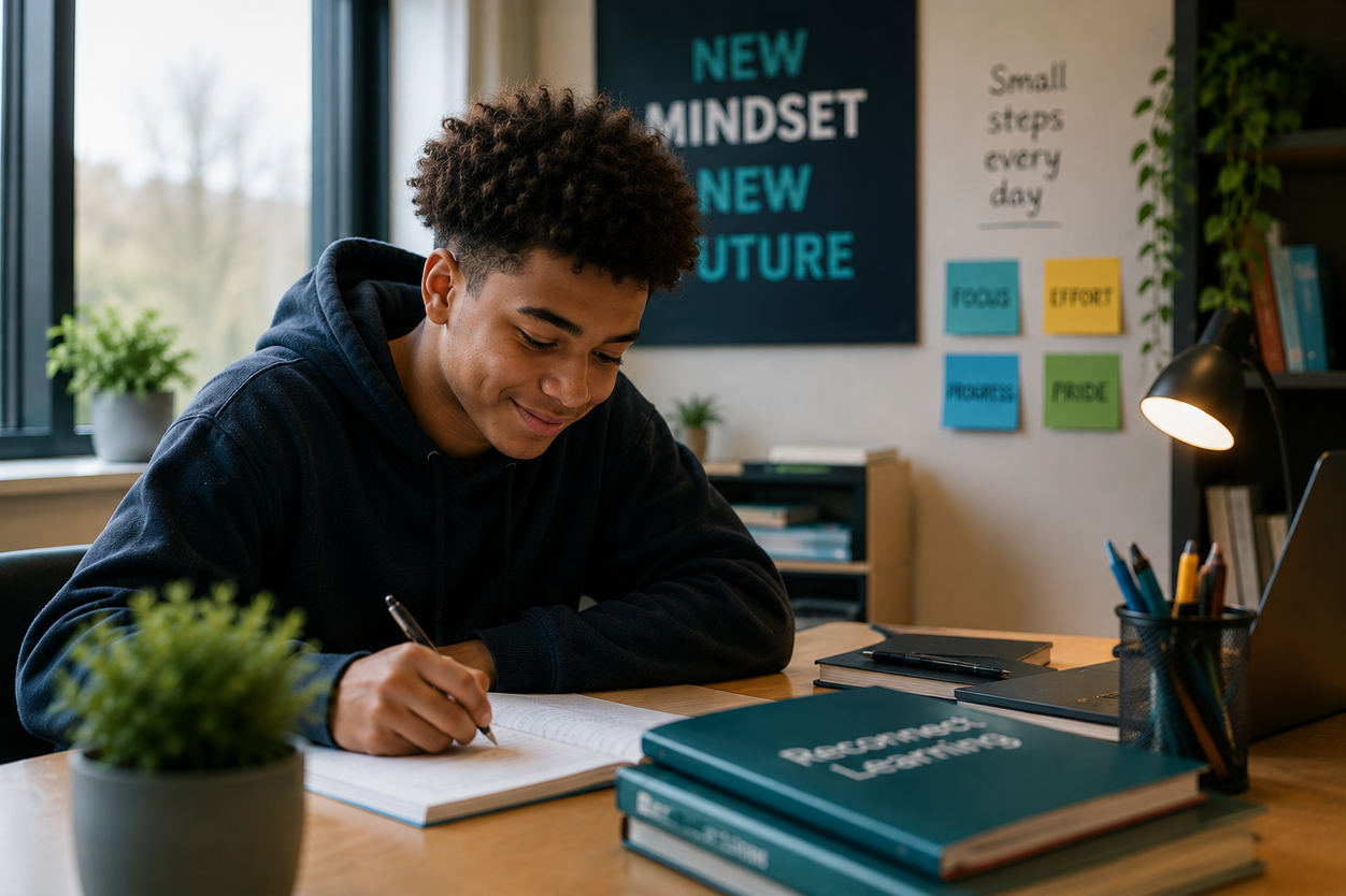 Young people receiving personalised education and mentoring support