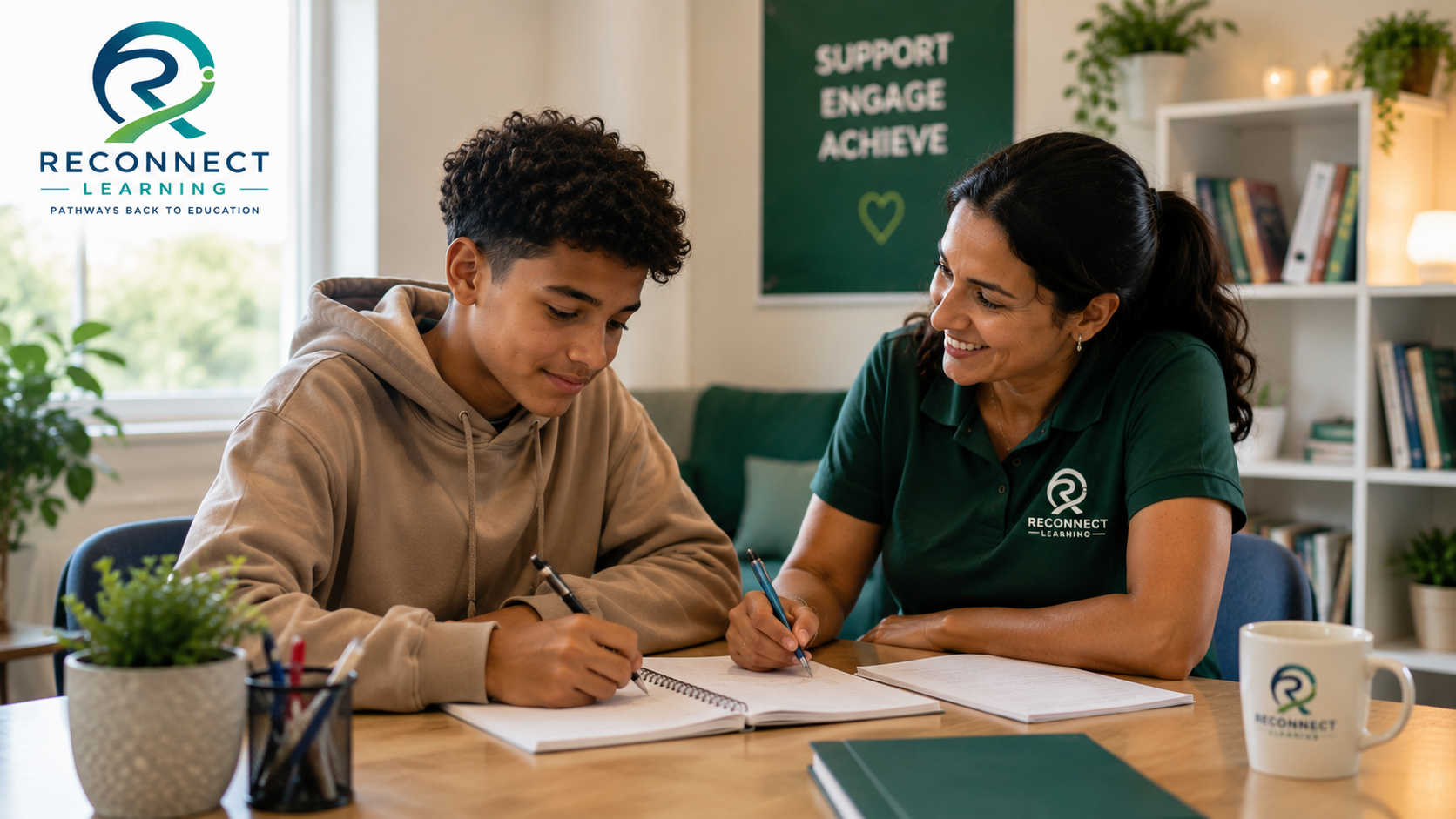 One-to-one educational support helping a young person re-engage with learning after attendance difficulties.