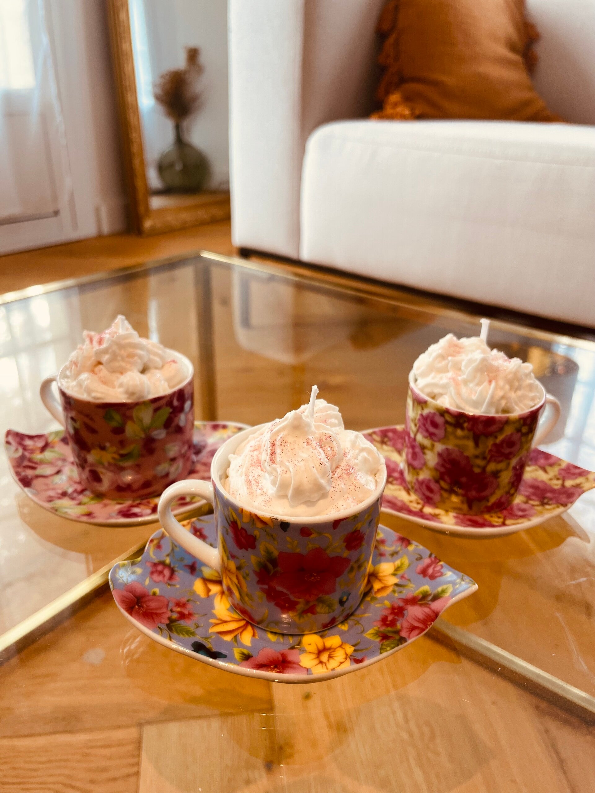 Bougie tasse à café