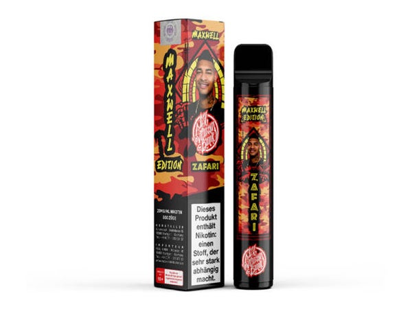 187 Strassenbande - Zafari - Maxwell Edition (Grapefruit, Orange, Zitrone, Drachenfrucht) - E-Shisha - 20 mg - 600 Züge