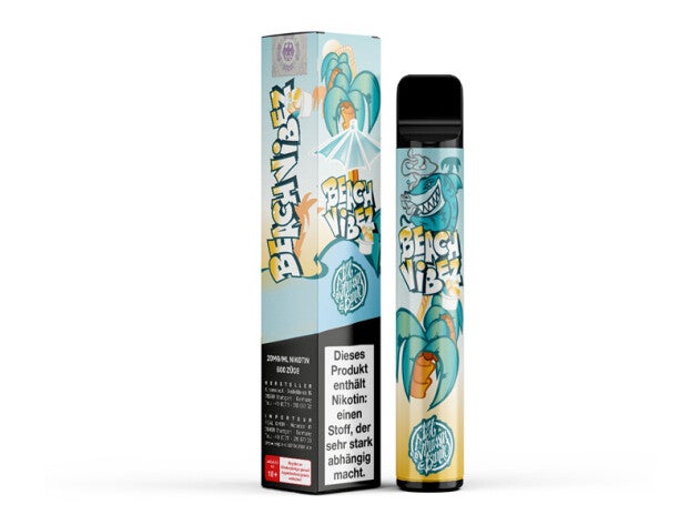 187 Strassenbande - Beach Vibez (Fruchtiger Mix aus Zitrone, Limette, Orange und Erdbeere) - E-Shisha - 20 mg - 600 Züge