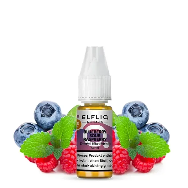 Elf Bar Elfliq 10ml - Blueberry Sour Raspberry - mg Nikotin - Nikotinsalz