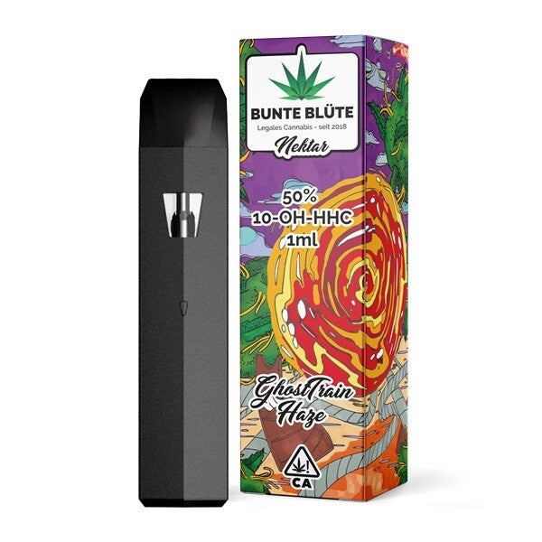 Bunte Blüte – 10-OH Ghost Train Haze 50% 1ml Einweg Vape
