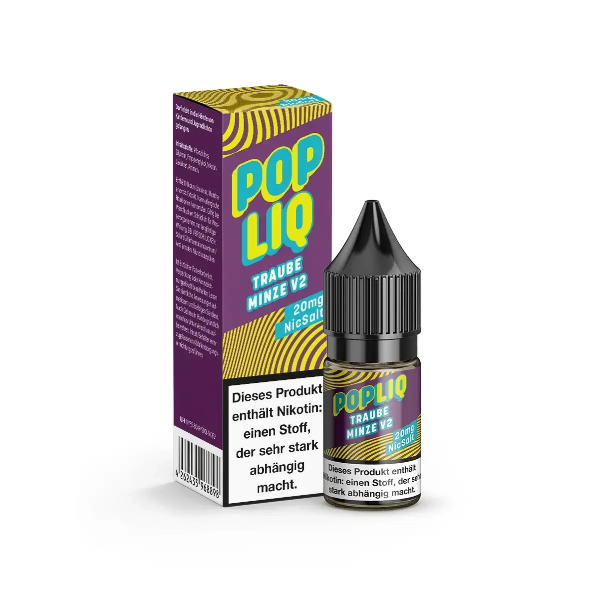*NEU* PopLiq - Traube Minze V2 - Nikotinsalz - 10ml - 20mg/ml