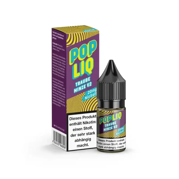 *NEU* PopLiq - Traube Minze V2 - Nikotinsalz - 10ml - 20mg/ml
