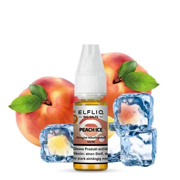 Elf Bar Elfliq 10ml - Peach Ice - mg Nikotin - Nikotinsalz