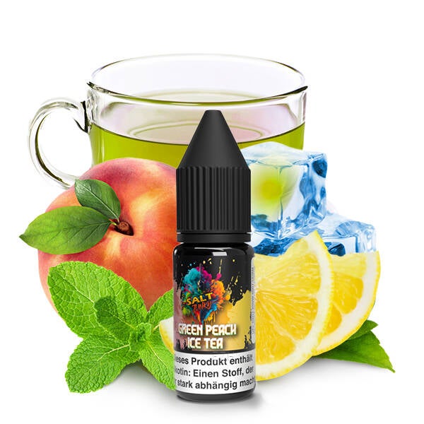 SALT JUNKY GREEN PEACH ICE TEA NIKOTINSALZ LIQUID 10ML