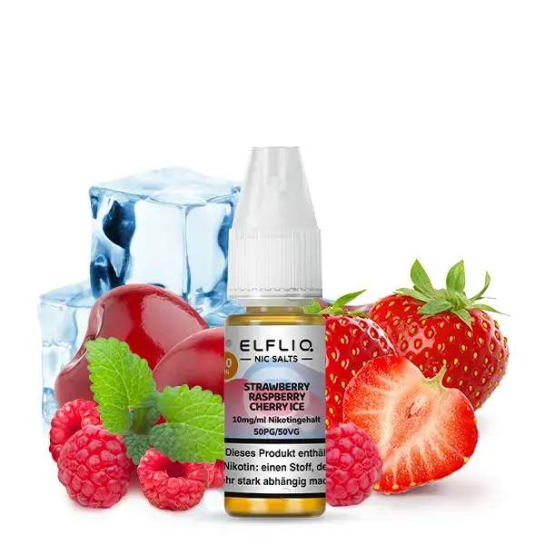 ELFLIQ NicSalt Strawberry Raspberry Cherry Ice 20mg