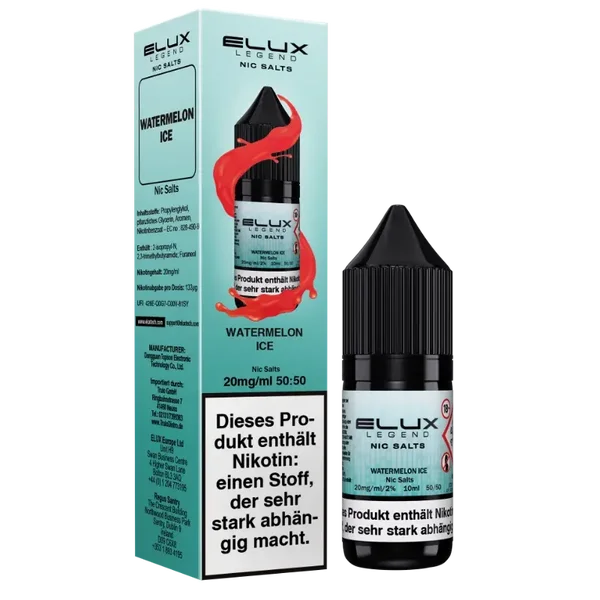 Elux Nic Salts 10ml - Watermelon Ice