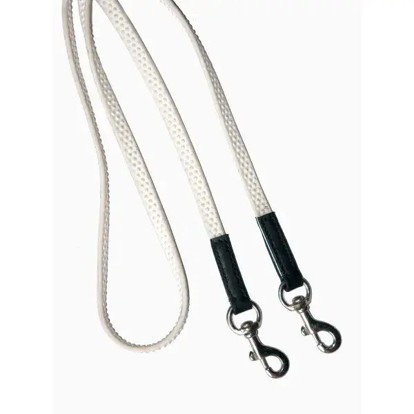 Hestagallery weiße T2 Biothane Zügel mit Noppen