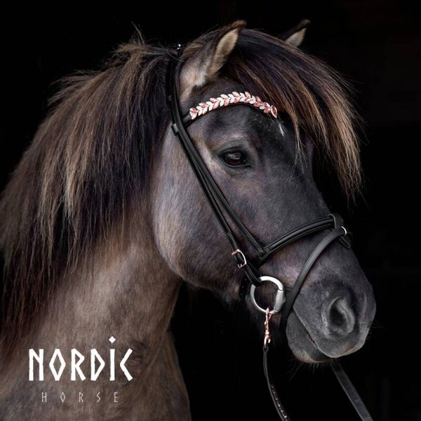 Nordic Horse Stirnriemen Leaves Roségold mix and match