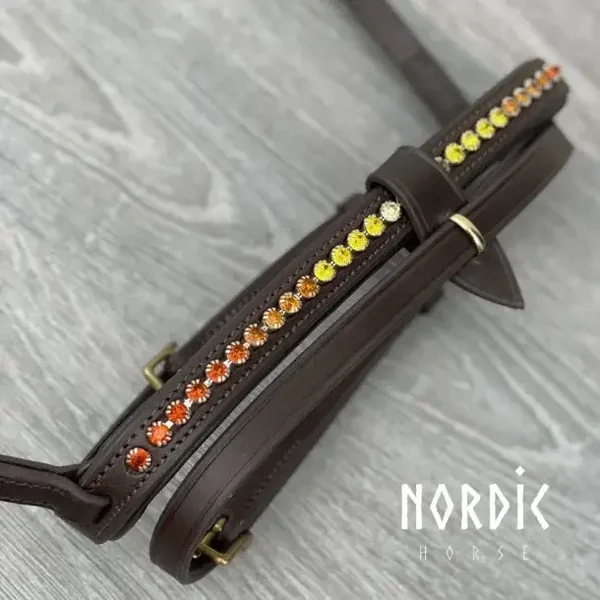 Nordic Horse Englisch kombinierter Nasenriemen Herbst/braun