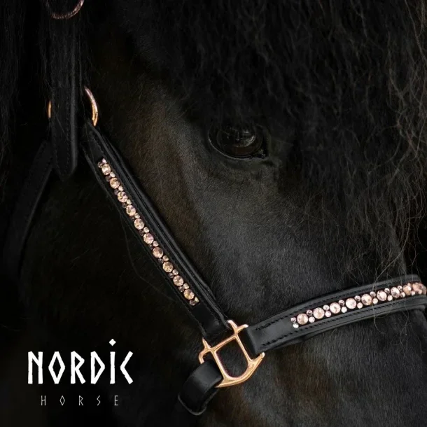 Nordic Horse Lederhalfter All Roségold