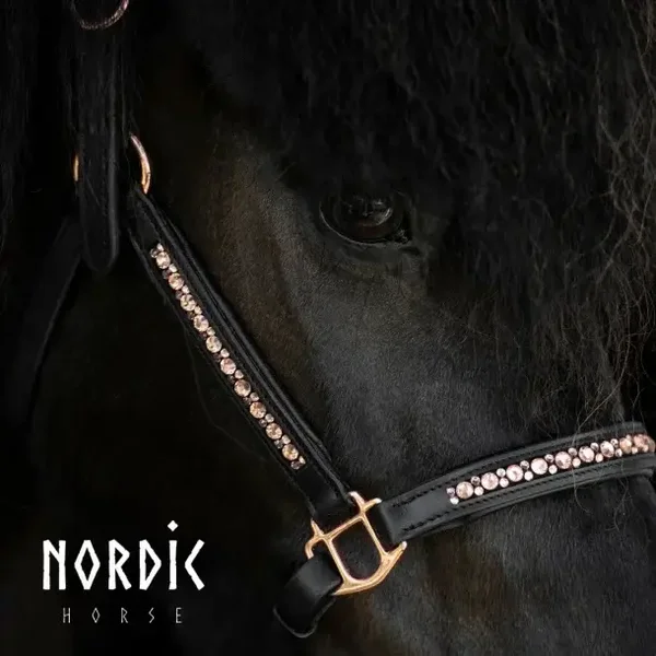 Nordic Horse Lederhalfter All Roségold