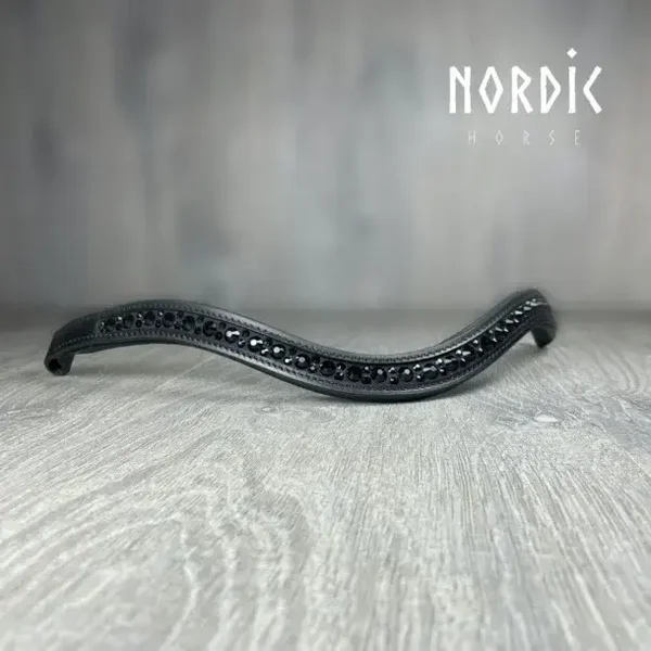 Nordic Horse Stirnriemen all black Mix and match