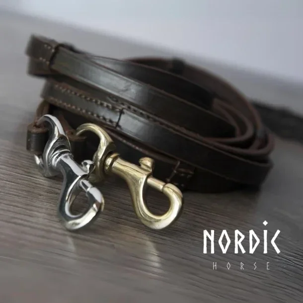 Nordic Horse Lederzügel mit Stegen braun