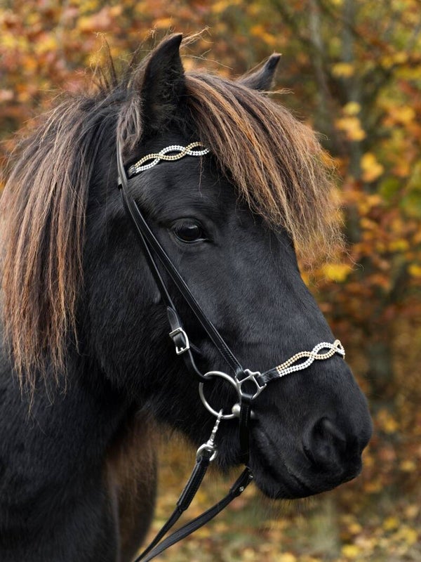 Nordic Horse Kopfstück mit overside Steinen
