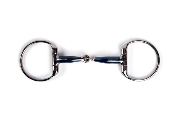 Tølthester einfach gebrochenes Olivenkopfgebiss sweet iron mit lock-up