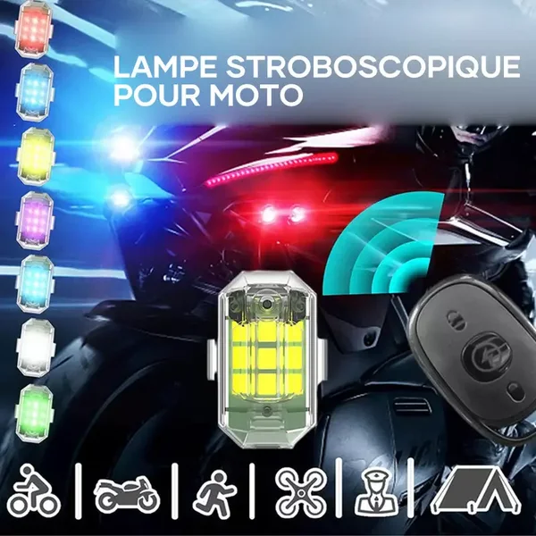 Lampe stroboscopique pour moto