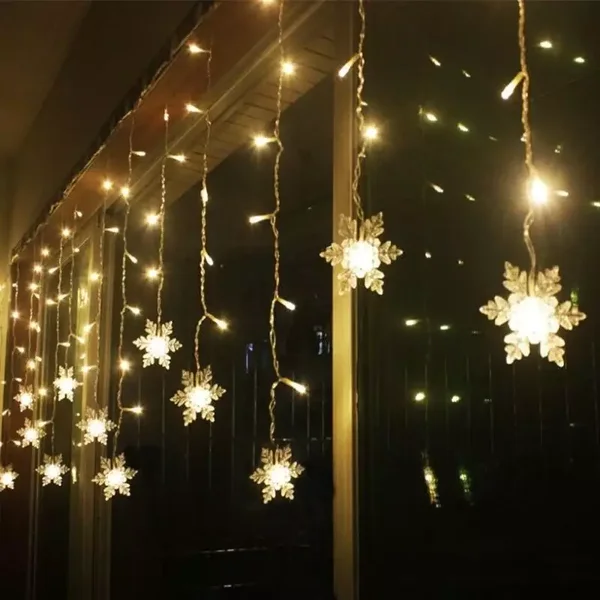 Lumières décoratives led de flocon de neige