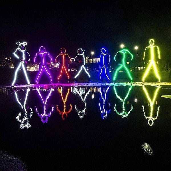 Kit de stickman à led fil de lumières