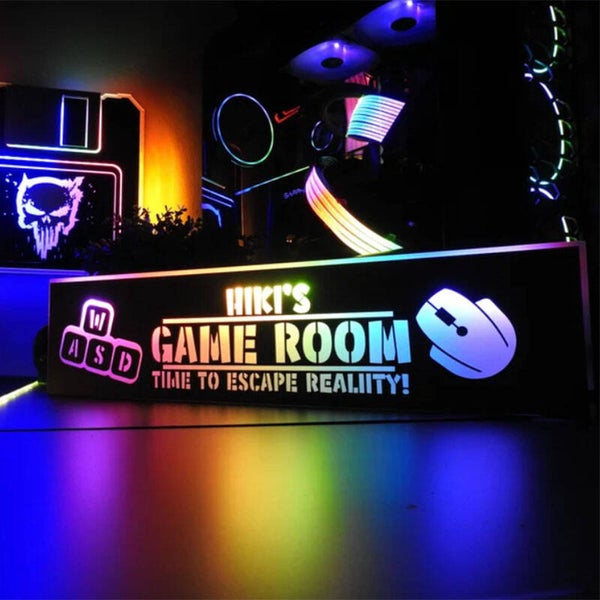 Panneaux LED personnalisés pour salle de jeux