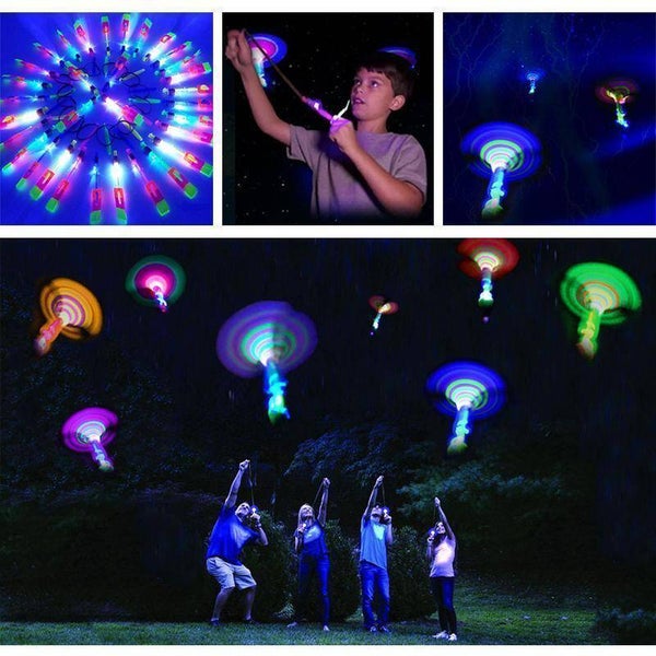 Jouet d'hélicoptère fantastique à led lance-roquettes