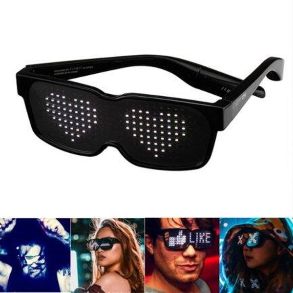 Lunettes LED  programmables