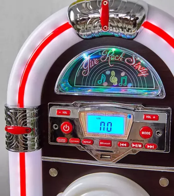 JUKEBOX RÉTRO BLUETOOTH ANNÉE 60