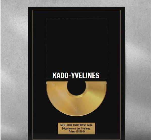 AFFICHE DISQUE D'OR PERSONNALISÉ