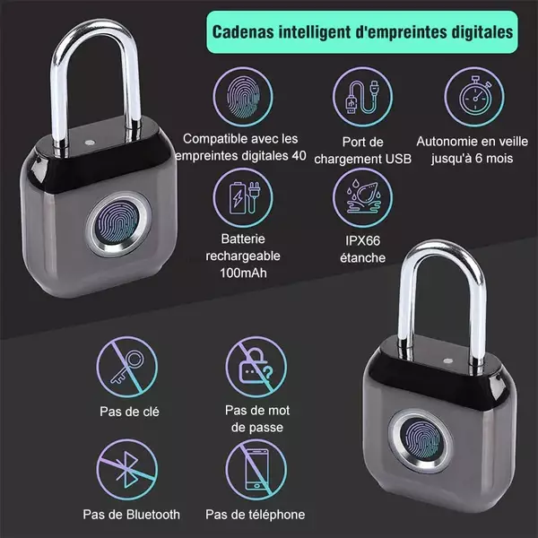 VERROUILLAGE D'EMPREINTE DIGITALE USB