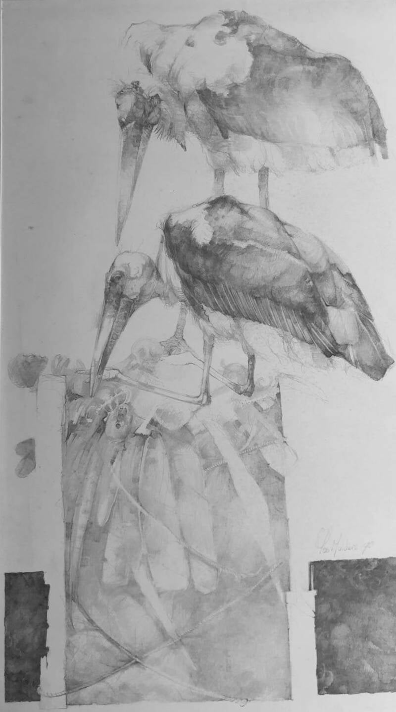 jos mulders zilverstift tekening