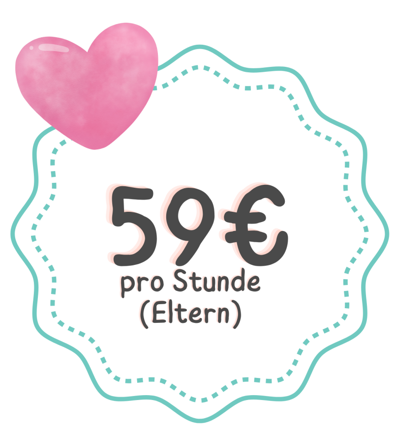 Preis für Eltern: 59 Euo pro Stunde