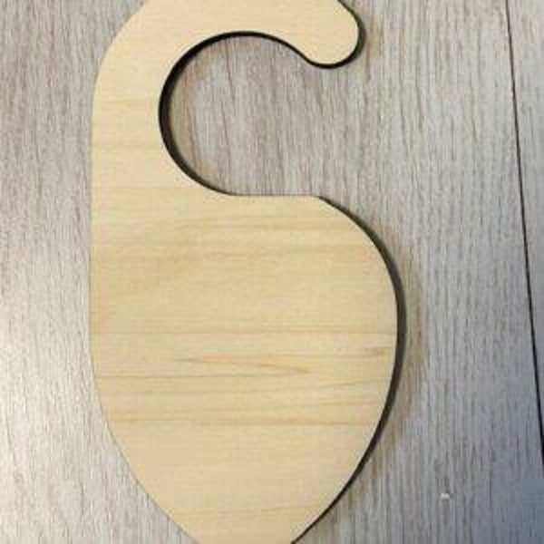 Deurhanger model traan 18x9x0,4cm hout