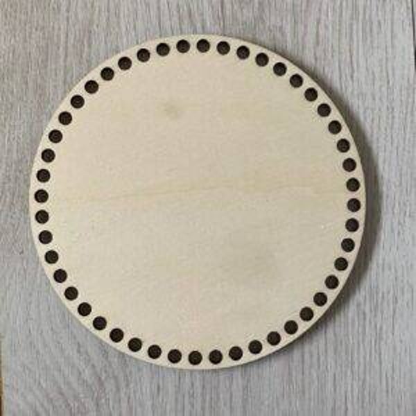 Schijf rond 40 cm met 48 gaten hout