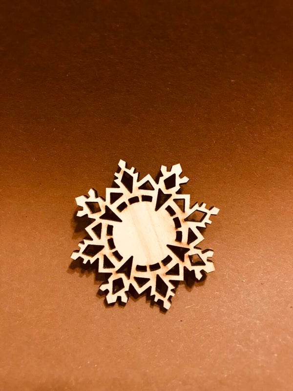 Sneeuw vlok 15 hout diverse maten