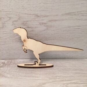 Dinosaurus soort: Raptor staand hout