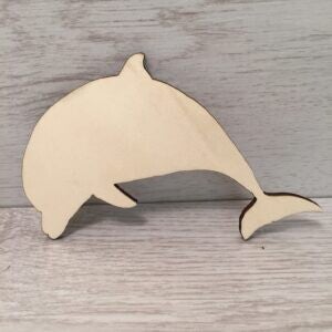 Dolfijn 15x6x0,4cm hout