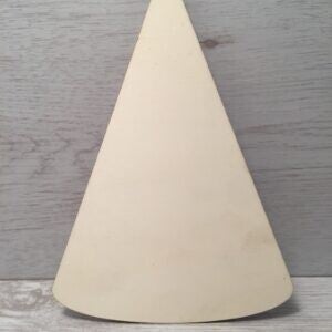 Feest muts 10x15x0,4cm hout