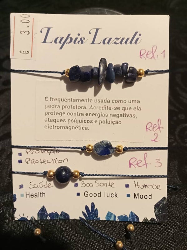 Pulseira Ajustável Lápis Lazuli