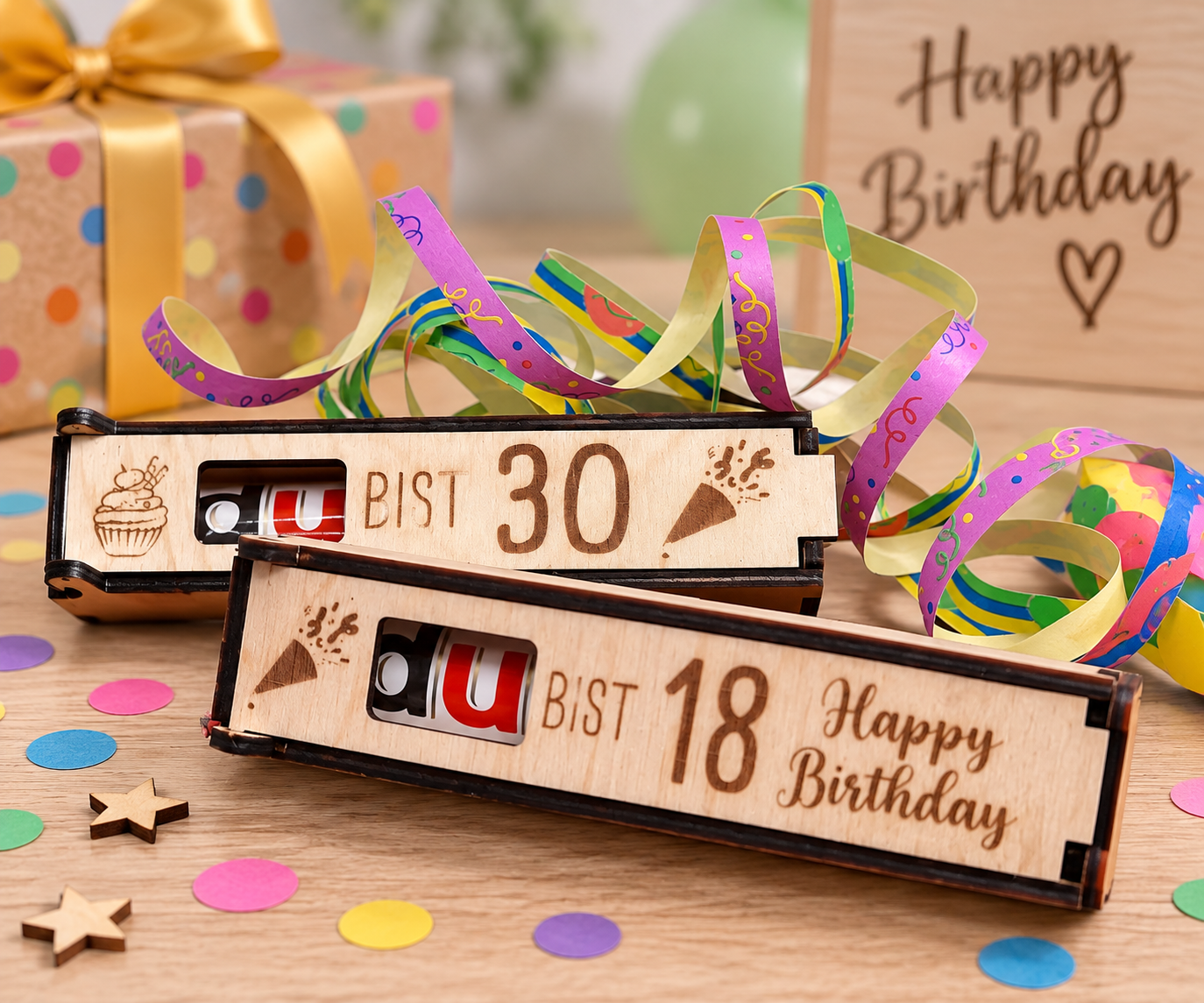 Duplo-Geschenkbox mit persönlicher Gravur