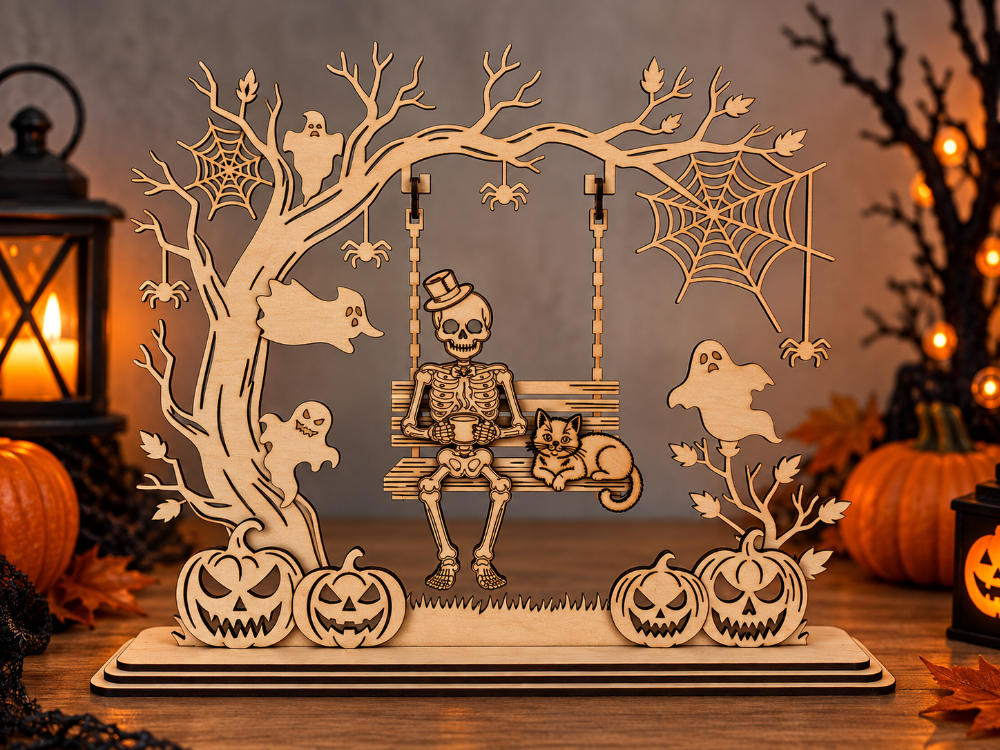 verschiedene Halloween Schaukelfiguren - Groß