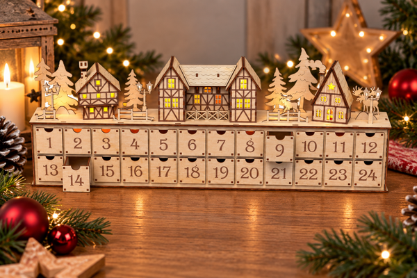 Adventskalender Weihnachtsdorf